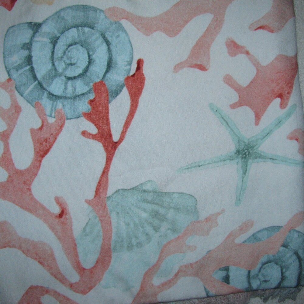2 BEACH TOWELS - NAUTICAL BEACHY - NEVER USED - 67" X 37"